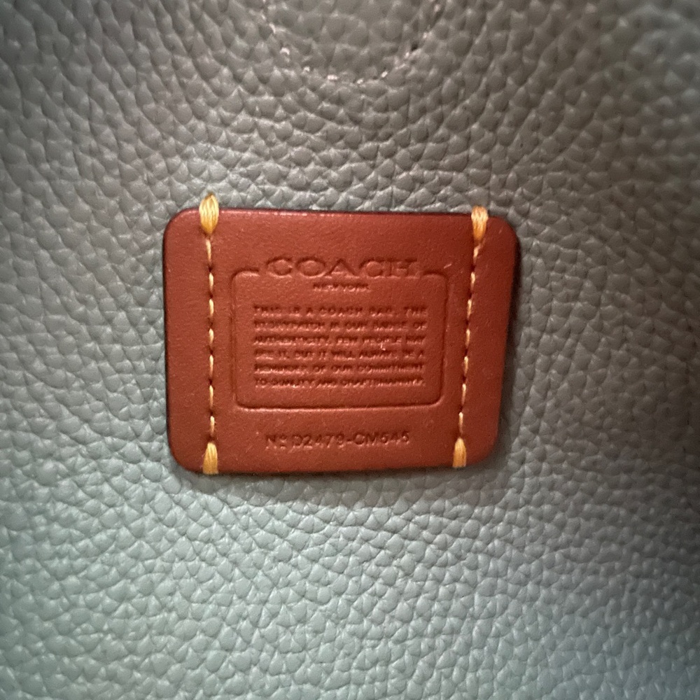 Coach Lana 23 Aquamarine Blue Leather Handbag Crossbody Bag Rare Color NWOT - Picture 11 of 13